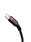 Кабель Baseus Cafule Data Cable Type-C - Lightning PD 20W 1м черный/красный (CATLKLF-91) 6953156297456