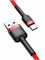 Кабель Baseus Cafule USB - Type-C 2А 2м CATKLF-C09 красный/черный 6953156278226