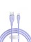 Кабель Baseus Pudding Series Fast Charging  Type-C - Lightning 2.4A 2м P10355700511-01 фиолетовый 6932172634162 - фото 38176