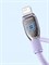 Кабель Baseus Pudding Series Fast Charging  USB - Lightning 2.4A 2м P10355700511-01 фиолетовый 6932172634162