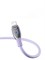 Кабель Baseus Pudding Series Fast Charging  USB - Lightning 2.4A 2м P10355700511-01 фиолетовый 6932172634162