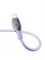 Кабель Baseus Pudding Series Fast Charging  Type-C - Lightning 2.4A 1.2м P10355701511-00 фиолетовый 6932172634209