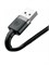 Кабель Baseus Cafule USB - Lightning 2м черный/серый (CALKLF-CG1) 6953156275010