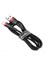 Кабель Baseus Cafule USB - Lightning 2м черный/красный (CALKLF-C19) 6953156275027