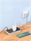 Сетевой фильтр удлинитель Hoco AC7A 3 розетки 3 USB 1 Type-C 2500W 1.5м Черный 6942007600057