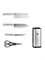 Набор кухонных ножей c подставкой Huo Hou Stainless steel kitchen Knife set HU0095 6970960060953