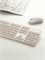 Беспроводная клавиатура Xiaomi Wireless keyboard and Mouse Set 2 WXJS02YM BHR8409CN Русско-Английская раскладка кремовый 6941812778524
