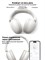 Наушники беспроводные накладные UGREEN HP205 (45017) Studio Max2 Light Wireless Headphones белый 6941876240173