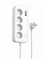 Сетевой фильтр удлинитель Hoco AC22 4 розетки 3 USB 1 Type-C 2500W PD 30W 1.5 метра белый 6942007629799