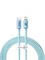 Кабель Baseus Crystal Shine Series Fast Charging USB Type-C - Lightning 20W 2м CAJY001403 Голубой 6932172614485