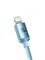 Кабель Baseus Crystal Shine Series Fast Charging USB Type-C - Lightning 20W 2м CAJY001403 Голубой 6932172614485