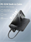 Внешний аккумулятор MagSafe Baseus EnerFill FM11 Magnetic Wireless Power Bank 10000mAh 30W E00289 (E0028900) со встроенным кабелем Type-C черный 6953156210189