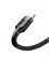 Кабель Baseus Cafule USB - Type-C 3А 1м черный/серый (CATKLF-BG1) 6953156278202