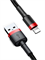 Кабель Baseus Cafule USB - Lightning 2A 3м черный/красный (CALKLF-R91) 6953156296312