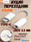 Аудио переходник Xiaomi Headphone Adapter 3.5mm - Type-C SJV4091TY Белый 6954176836021