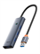 Разветвитель хаб usb-концентратор Baseus 4 в 1 USB 3.0 BS-OH108 B0005280B811-09 Серый 6932172653347