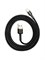Кабель Baseus Color Blocking Design USB - Lightning 2А 3м CALKLF-RV1 Черный 6953156296329