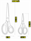Канцелярские ножницы универсальные HuoHou Titanium Plated Stationery Scissors Set HU0030 набор 2 шт. черный 6970960060304