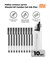 Ручки гелевые черные набор Xiaomi Mi Jumbo Gel Pen 10 шт. черный (MJZXB02WC) 6934177709289