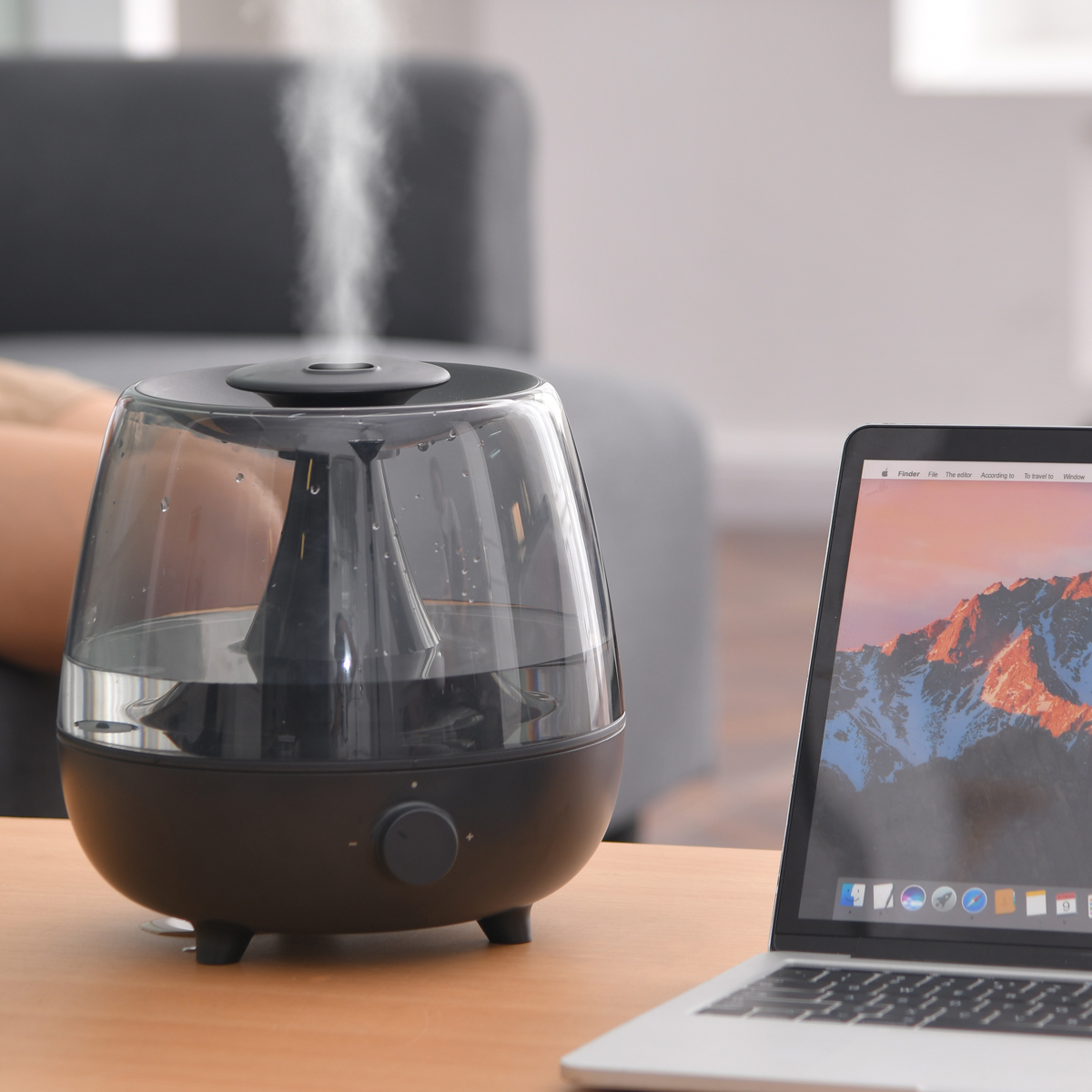 Интернет- магазин LiRider.ru - Увлажнитель воздуха Baseus Surge 2.4L  Desktop Humidifier черный (DHYN-A01) EU